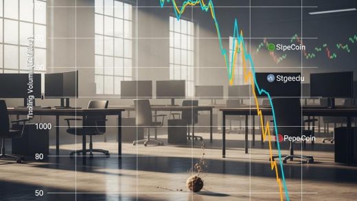 밈코인 거래량 급감, 투기 끝났나?