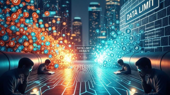 비트코인 스팸 전쟁, 데이터 제한 논쟁